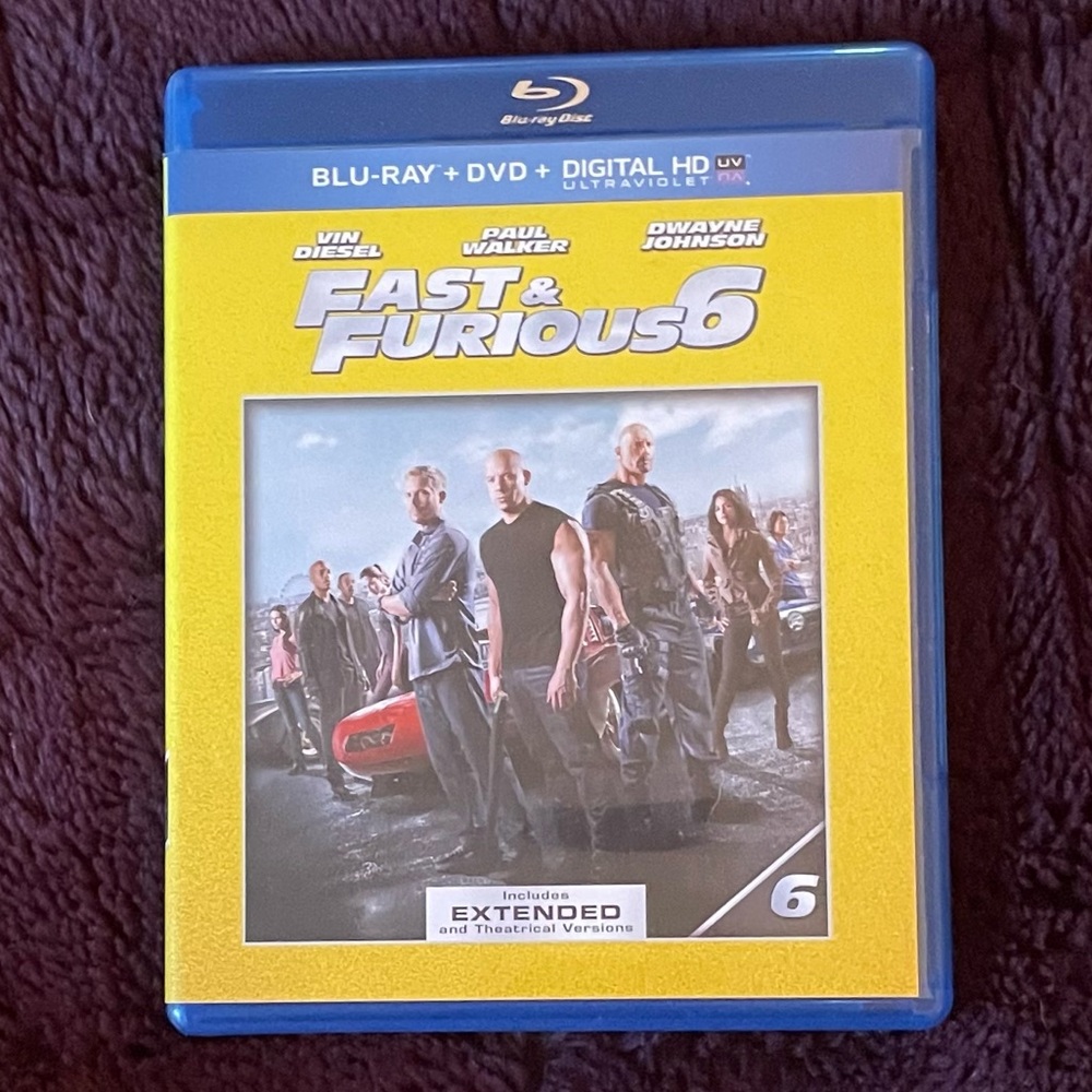 Blu-Ray DVD Fast and Furious 6